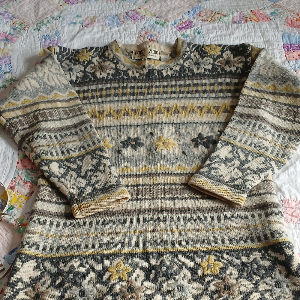 Point Zero Shetland Wool Sweater